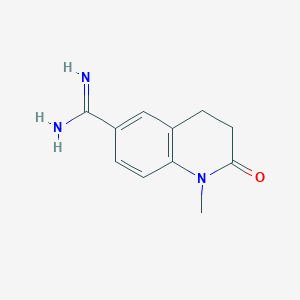 1-Methyl-2-oxo-1,2,3,4-tetrahydroquinoline-6-carboximidamide