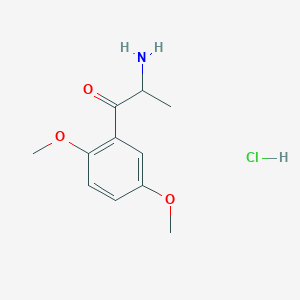 molecular formula C11H16ClNO3 B1506963 2-Amino-1-(2,5-dimethoxyphenyl)-1-propanone hydrochloride CAS No. 103565-48-6