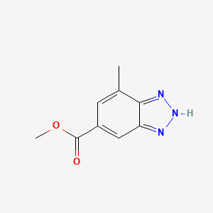 molecular formula C9H9N3O2 B1506965 methyl 7-methyl-1H-benzo[d][1,2,3]triazole-5-carboxylate CAS No. 1132638-93-7