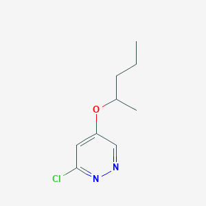 molecular formula C9H13ClN2O B15069672 3-Chloro-5-(pentan-2-yloxy)pyridazine CAS No. 1346691-21-1