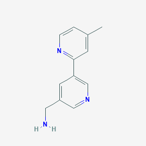 (4-Methyl-[2,3'-bipyridin]-5'-yl)methanamine