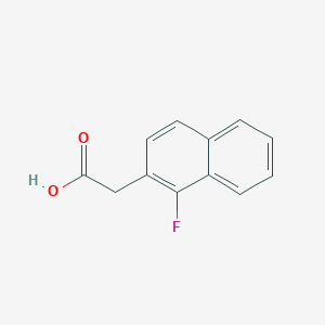 molecular formula C12H9FO2 B15069710 1-Fluoronaphthalene-2-acetic acid 