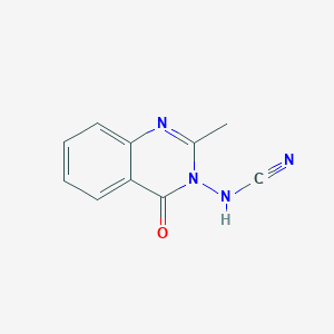 molecular formula C10H8N4O B15069716 (2-Methyl-4-oxoquinazolin-3(4H)-yl)cyanamide CAS No. 138639-33-5