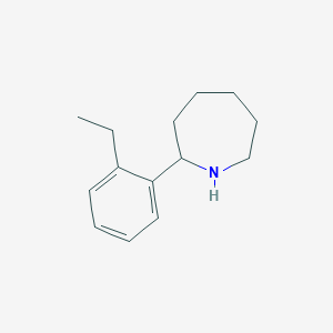 molecular formula C14H21N B15069754 2-(2-Ethylphenyl)azepane CAS No. 901925-19-7