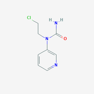 molecular formula C8H10ClN3O B15069767 1-(2-Chloroethyl)-1-pyridin-3-ylurea 