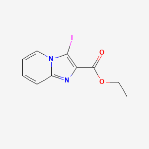 molecular formula C11H11IN2O2 B1506977 Ethyl 3-iodo-8-methylimidazo[1,2-a]pyridine-2-carboxylate CAS No. 885276-44-8