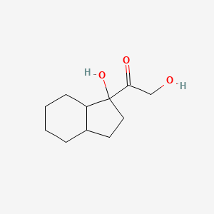 2-Hydroxy-1-(1-hydroxyoctahydro-1H-inden-1-yl)ethanone