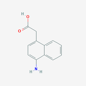 molecular formula C12H11NO2 B15069791 1-Aminonaphthalene-4-acetic acid CAS No. 858460-06-7