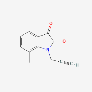 1H-Indole-2,3-dione, 7-methyl-1-(2-propynyl)-