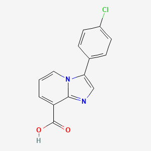 3-(4-Chlorophenyl)imidazo[1,2-a]pyridine-8-carboxylic acid
