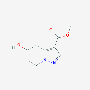 molecular formula C9H12N2O3 B15069849 Methyl 5-hydroxy-4,5,6,7-tetrahydropyrazolo[1,5-A]pyridine-3-carboxylate CAS No. 866216-23-1