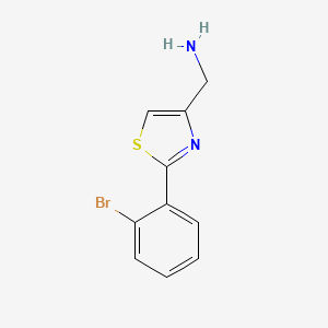 C-[2-(2-Bromo-phenyl)-thiazol-4-YL]-methylamine