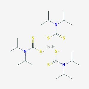 molecular formula C21H42InN3S6 B1506989 Indium diisopropyldithiocarbamate CAS No. 87052-01-5