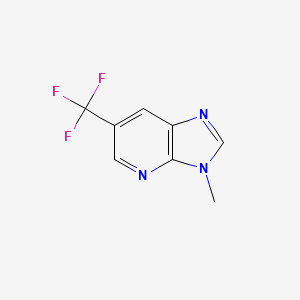 molecular formula C8H6F3N3 B15069891 3-Methyl-6-(trifluoromethyl)-3H-imidazo[4,5-b]pyridine 