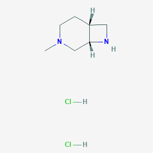 molecular formula C7H16Cl2N2 B15069906 (1R,6S)-3-methyl-3,8-diazabicyclo[4.2.0]octane dihydrochloride 