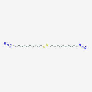 molecular formula C22H44N6S2 B1506991 二（11-叠氮十一烷基）二硫化物 CAS No. 881375-91-3