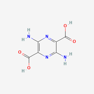 molecular formula C6H6N4O4 B15069911 3,6-diaminopyrazine-2,5-dicarboxylic Acid 