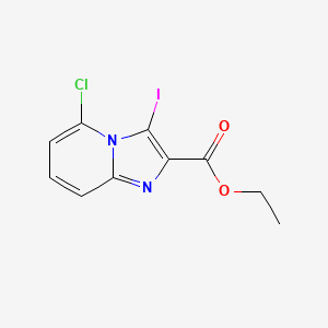 molecular formula C10H8ClIN2O2 B1506994 5-クロロ-3-ヨードイミダゾ[1,2-a]ピリジン-2-カルボン酸エチル CAS No. 885271-45-4