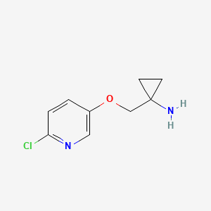 1-(((6-Chloropyridin-3-yl)oxy)methyl)cyclopropanamine