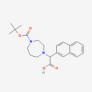 B1506997 1-Boc-4-(carboxy-naphthalen-2-YL-methyl)-[1,4]diazepane CAS No. 885275-74-1