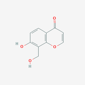 molecular formula C10H8O4 B15069999 7-Hydroxy-8-(hydroxymethyl)chromen-4-one CAS No. 20050-50-4