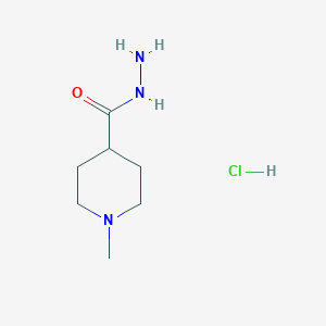 molecular formula C7H16ClN3O B15070000 1-Methylpiperidine-4-carbohydrazide hydrochloride 