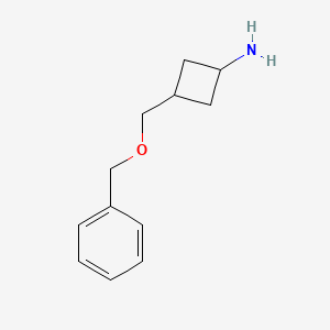 molecular formula C12H17NO B15070007 cis-3-((Benzyloxy)methyl)cyclobutanamine CAS No. 847416-94-8