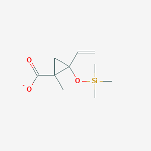 molecular formula C10H17O3Si- B1507004 Methyl-(2-trimethylsilyloxy-2-vinylcyclopropane-carboxylate) 