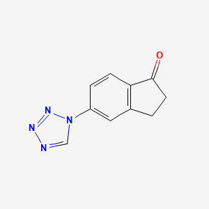 5-(1H-Tetrazol-1-yl)-2,3-dihydro-1H-inden-1-one