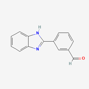 molecular formula C14H10N2O B1507005 3-(1h-Benzimidazol-2-yl)benzaldehyde CAS No. 893736-03-3