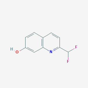 molecular formula C10H7F2NO B15070066 2-(Difluoromethyl)quinolin-7-ol 