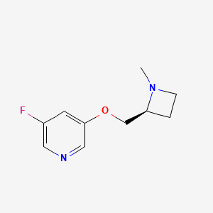 molecular formula C10H13FN2O B15070115 (S)-3-Fluoro-5-((1-methylazetidin-2-yl)methoxy)pyridine 