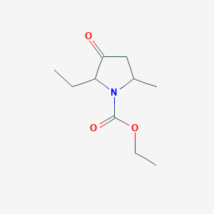 Ethyl 2-ethyl-5-methyl-3-oxopyrrolidine-1-carboxylate