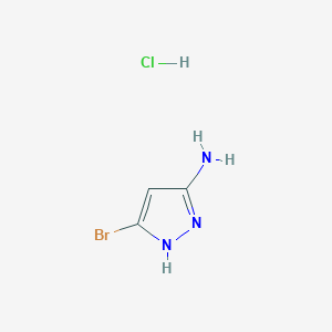 molecular formula C3H5BrClN3 B15070119 5-Bromo-1H-pyrazol-3-amine hydrochloride 