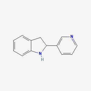 molecular formula C13H12N2 B15070132 2-(Pyridin-3-yl)indoline 