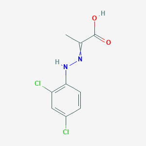 molecular formula C9H8Cl2N2O2 B1507017 2-[2-(2,4-Dichlorophenyl)hydrazinylidene]propanoic acid CAS No. 103998-84-1