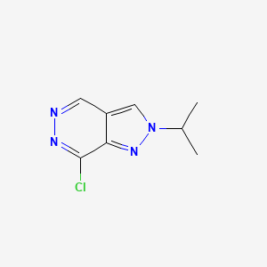 molecular formula C8H9ClN4 B15070197 7-chloro-2-(propan-2-yl)-2H-pyrazolo[3,4-d]pyridazine 