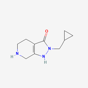 2-(Cyclopropylmethyl)-4,5,6,7-tetrahydro-2H-pyrazolo[3,4-c]pyridin-3-ol