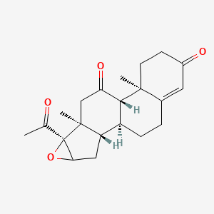 molecular formula C21H26O4 B1507021 16,17-Epoxypregn-4-ene-3,11,20-trione CAS No. 3684-84-2