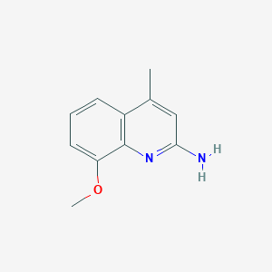 molecular formula C11H12N2O B15070307 8-Methoxy-4-methylquinolin-2-amine 