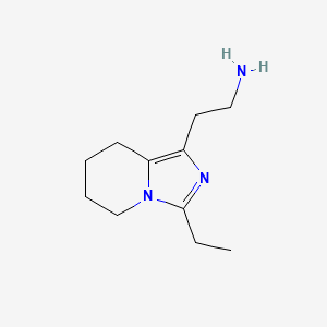 2-(3-Ethyl-5,6,7,8-tetrahydroimidazo[1,5-a]pyridin-1-yl)ethanamine