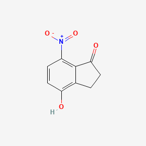 4-Hydroxy-7-nitro-2,3-dihydro-1H-inden-1-one