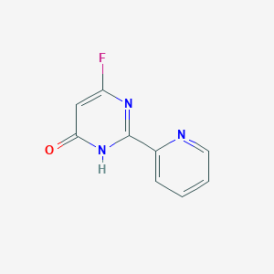 molecular formula C9H6FN3O B15070413 6-Fluoro-2-(pyridin-2-yl)pyrimidin-4-ol 