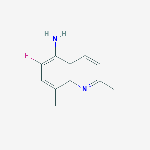 6-Fluoro-2,8-dimethylquinolin-5-amine