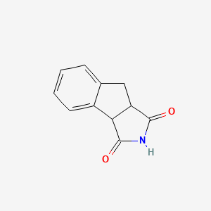 molecular formula C11H9NO2 B15070475 8,8a-Dihydroindeno[1,2-c]pyrrole-1,3(2H,3aH)-dione 