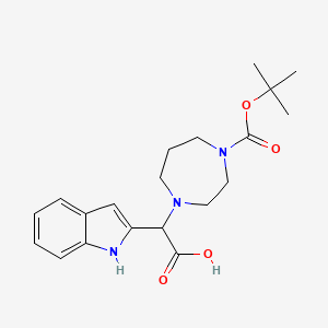 molecular formula C20H27N3O4 B1507051 1-Boc-4-[carboxy-(1H-indol-2-YL)-methyl]-[1,4]diazepane CAS No. 885275-76-3