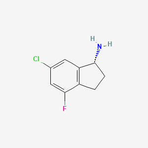 (R)-6-Chloro-4-fluoro-2,3-dihydro-1H-inden-1-amine