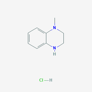 molecular formula C9H13ClN2 B15070517 1-Methyl-1,2,3,4-tetrahydroquinoxaline hydrochloride 