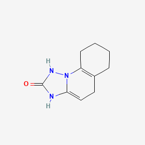 molecular formula C10H13N3O B15070529 3,5,6,7,8,9-Hexahydro[1,2,4]triazolo[1,5-a]quinolin-2(1H)-one CAS No. 185014-00-0