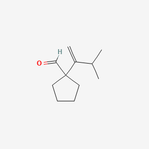 1-(3-Methylbut-1-en-2-yl)cyclopentane-1-carbaldehyde